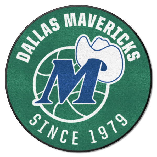 FANMATS Dallas Mavericks_NBA Retro Dallas Mavericks Roundel Rug 27In